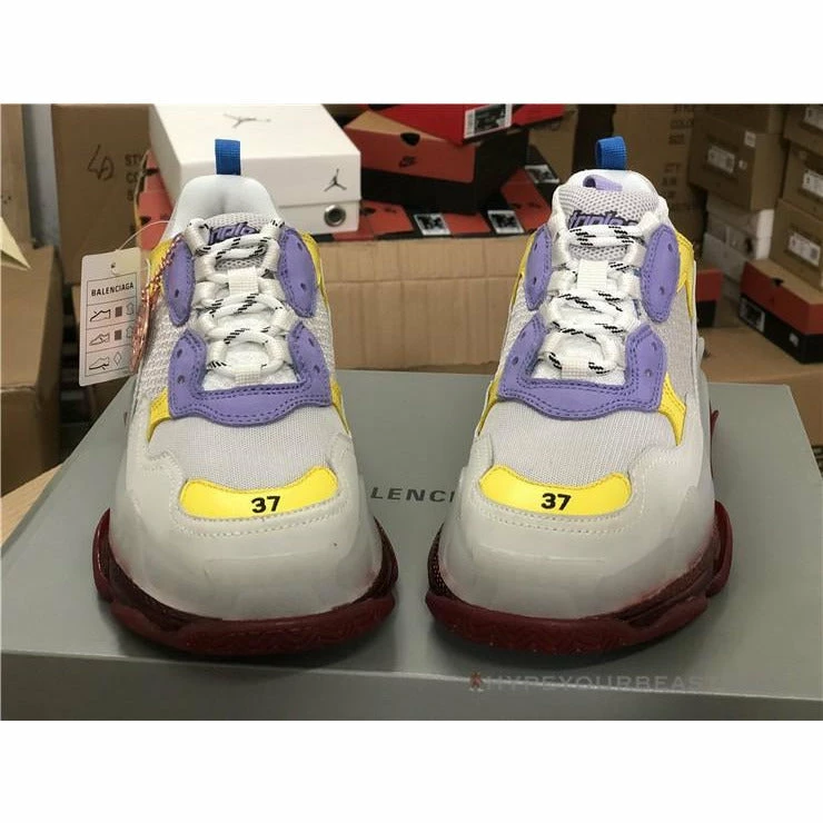 Ba*len*cia*ga bcg triple s purple yellow