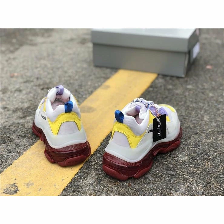 Ba*len*cia*ga bcg triple s purple yellow