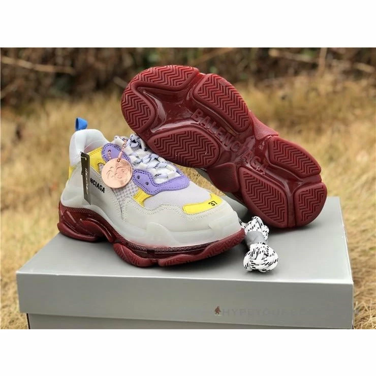 Ba*len*cia*ga bcg triple s purple yellow