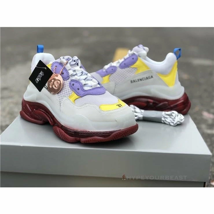 Ba*len*cia*ga bcg triple s purple yellow