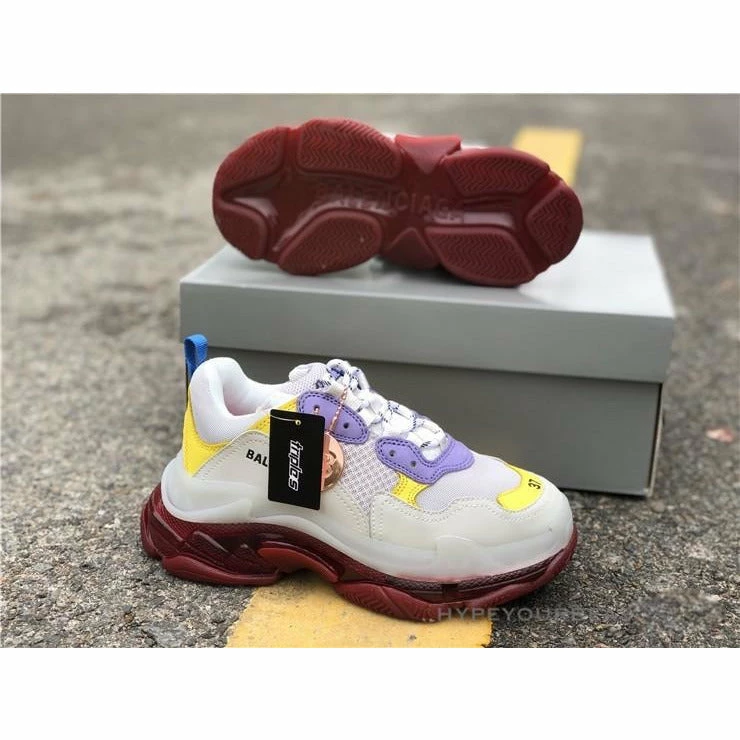 Ba*len*cia*ga bcg triple s purple yellow