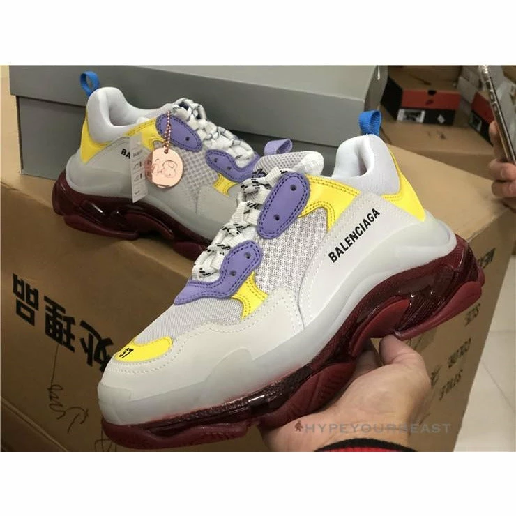Ba*len*cia*ga bcg triple s purple yellow