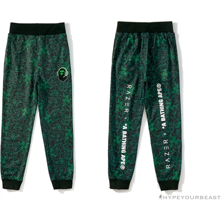 Clothes BAPE X RAZER Co-Branded Gaming Camouflage Green Pants