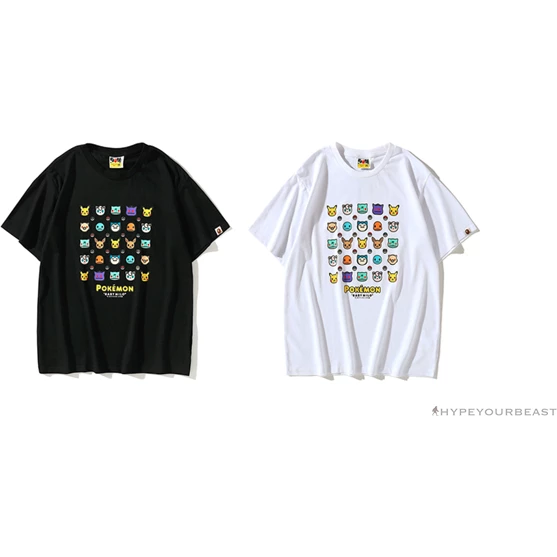 BAPE Baby Milo Pokémon Tee Shirt ‘BLACK’ Clothes