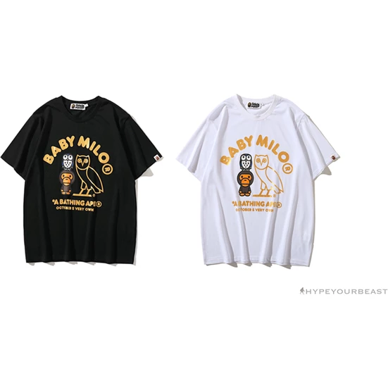 BAPE Baby Milo Owl Bronzing Tee Shirt ‘WHITE’ Clothes