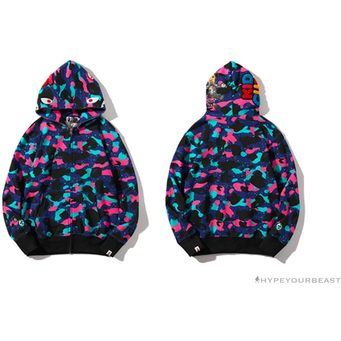 BAPE X KID CUDI Camouflage Hoodie Clothes