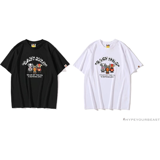BAPE Baby Milo Year Of The Ox Tee Shirt ‘WHITE’ Clothes