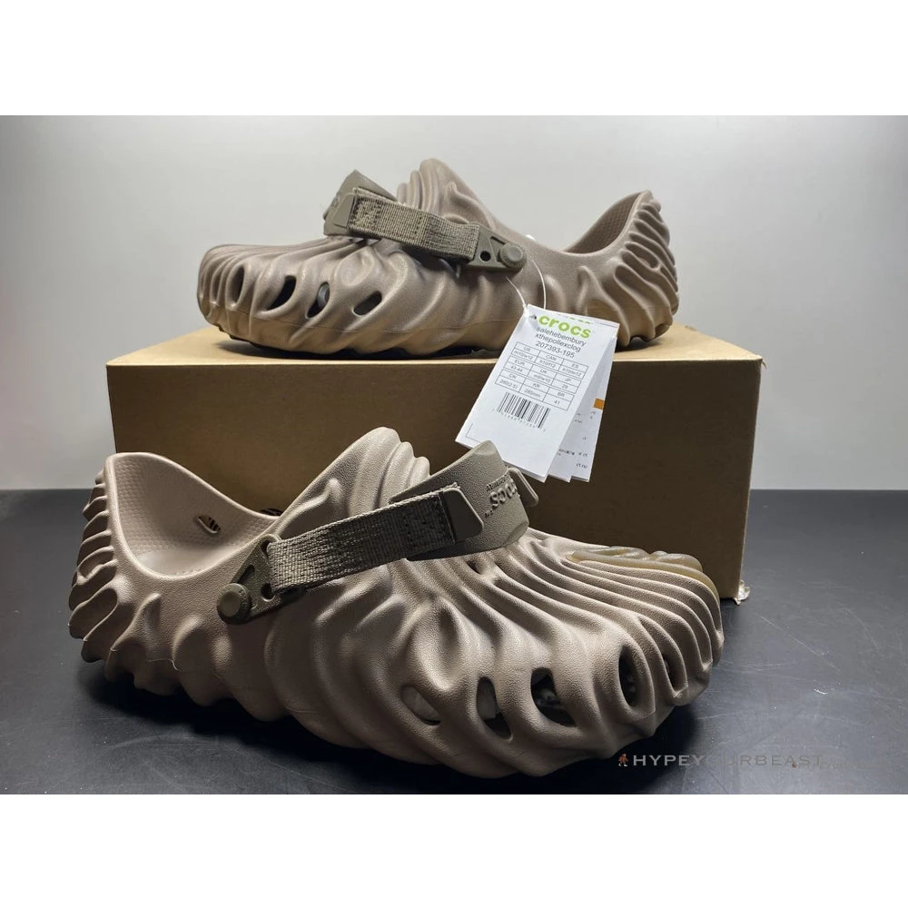 Crocs Pollex Clog By Salehe Bembury Menemsha Brown Slides