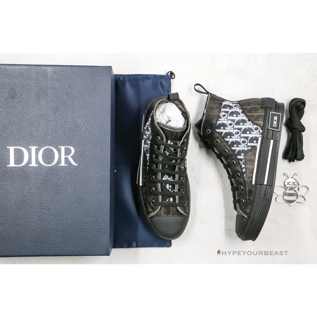 D*or b23 high top canvas oblique black