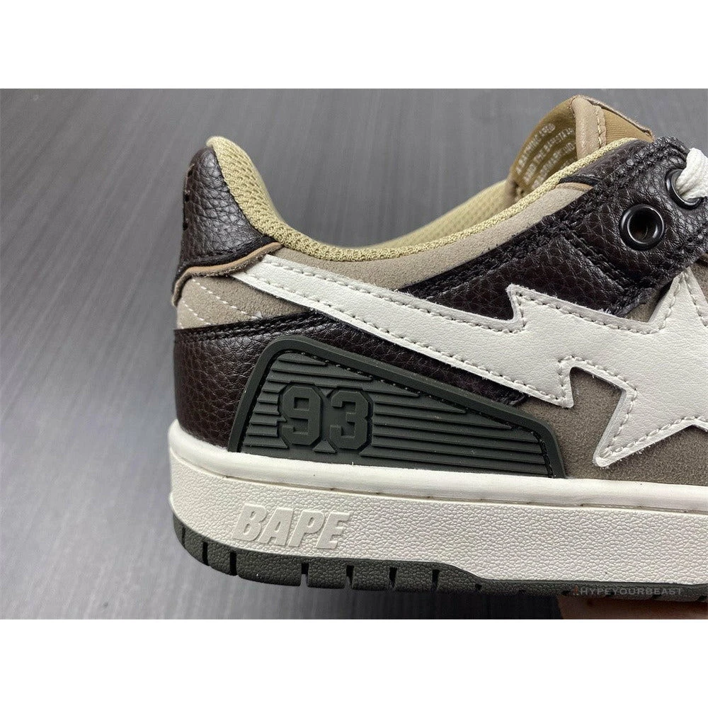 Bape Sta Low Top Sneakers ‘Brown Leather’