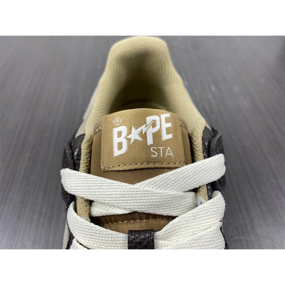 Bape Sta Low Top Sneakers ‘Brown Leather’