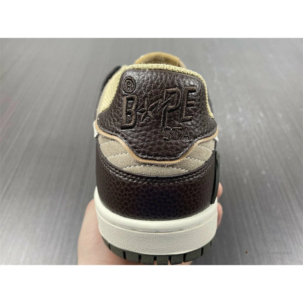 Bape Sta Low Top Sneakers ‘Brown Leather’