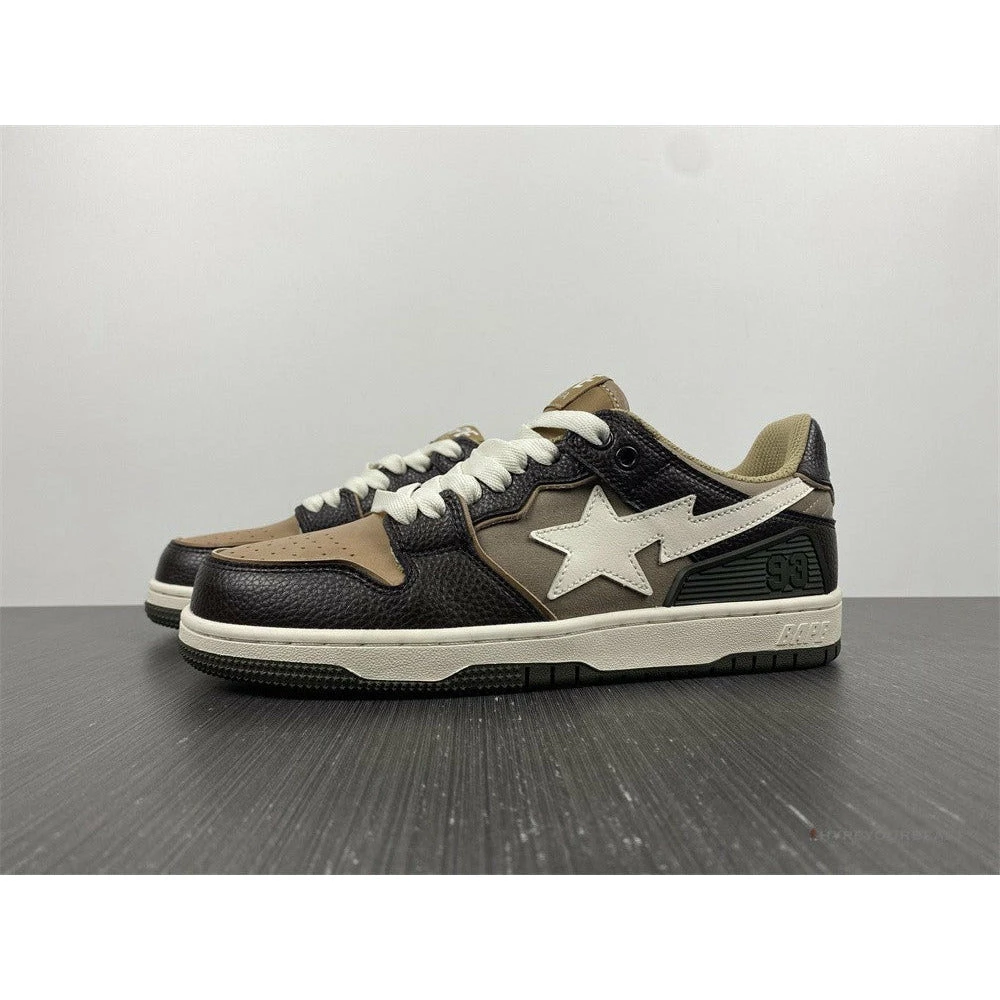Bape Sta Low Top Sneakers ‘Brown Leather’