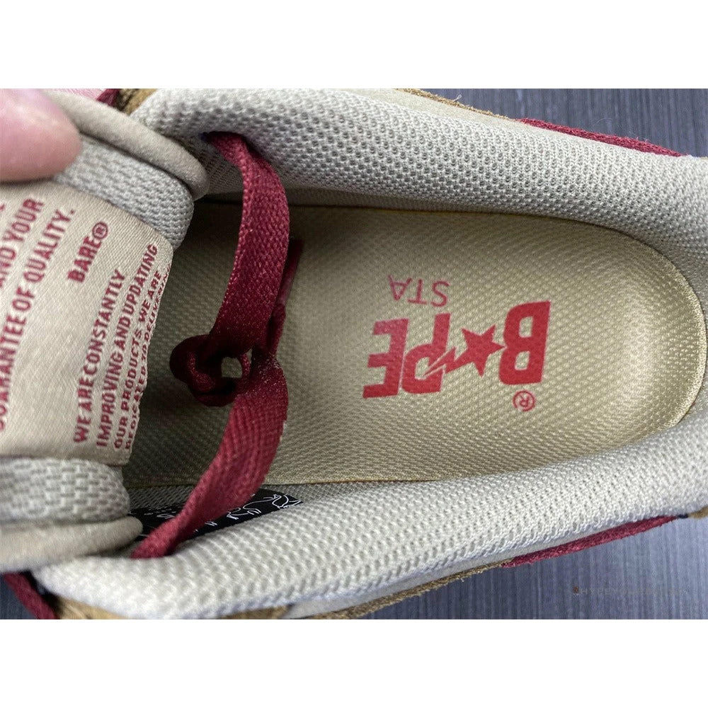 Bape Sta Low Top Sneakers ‘Brown Red’