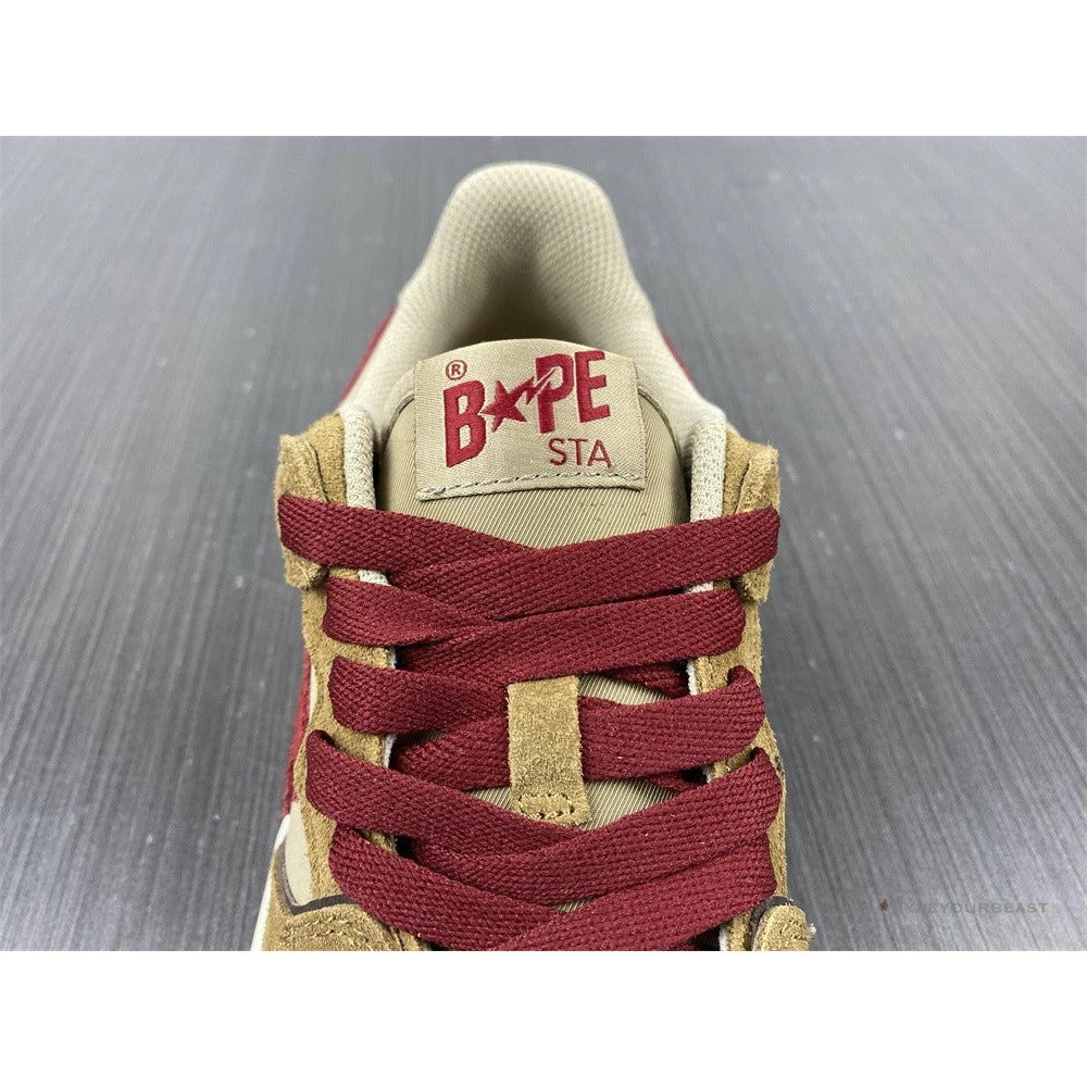 Bape Sta Low Top Sneakers ‘Brown Red’