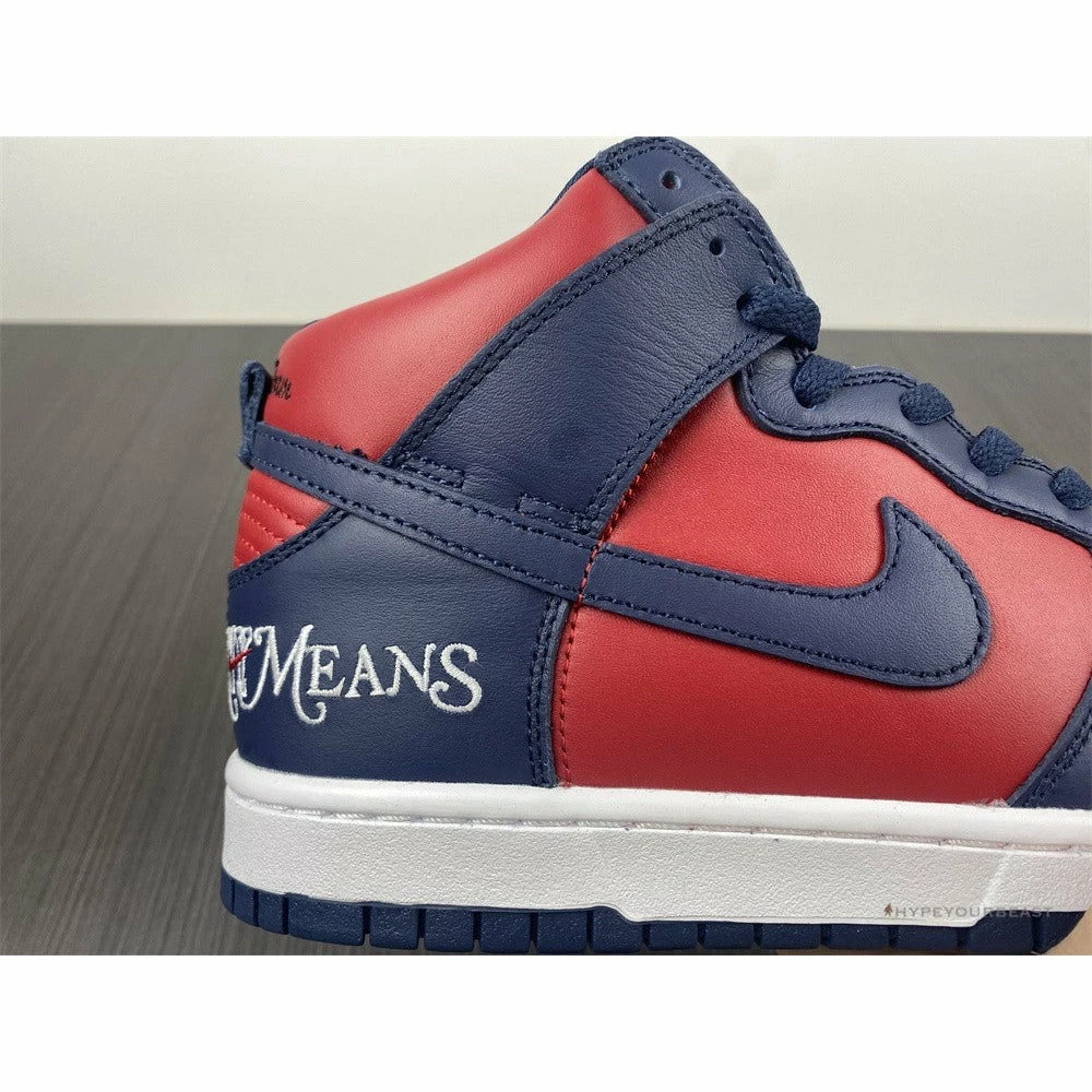 nike sb dunk high S*p*e ‘by any means red navy’