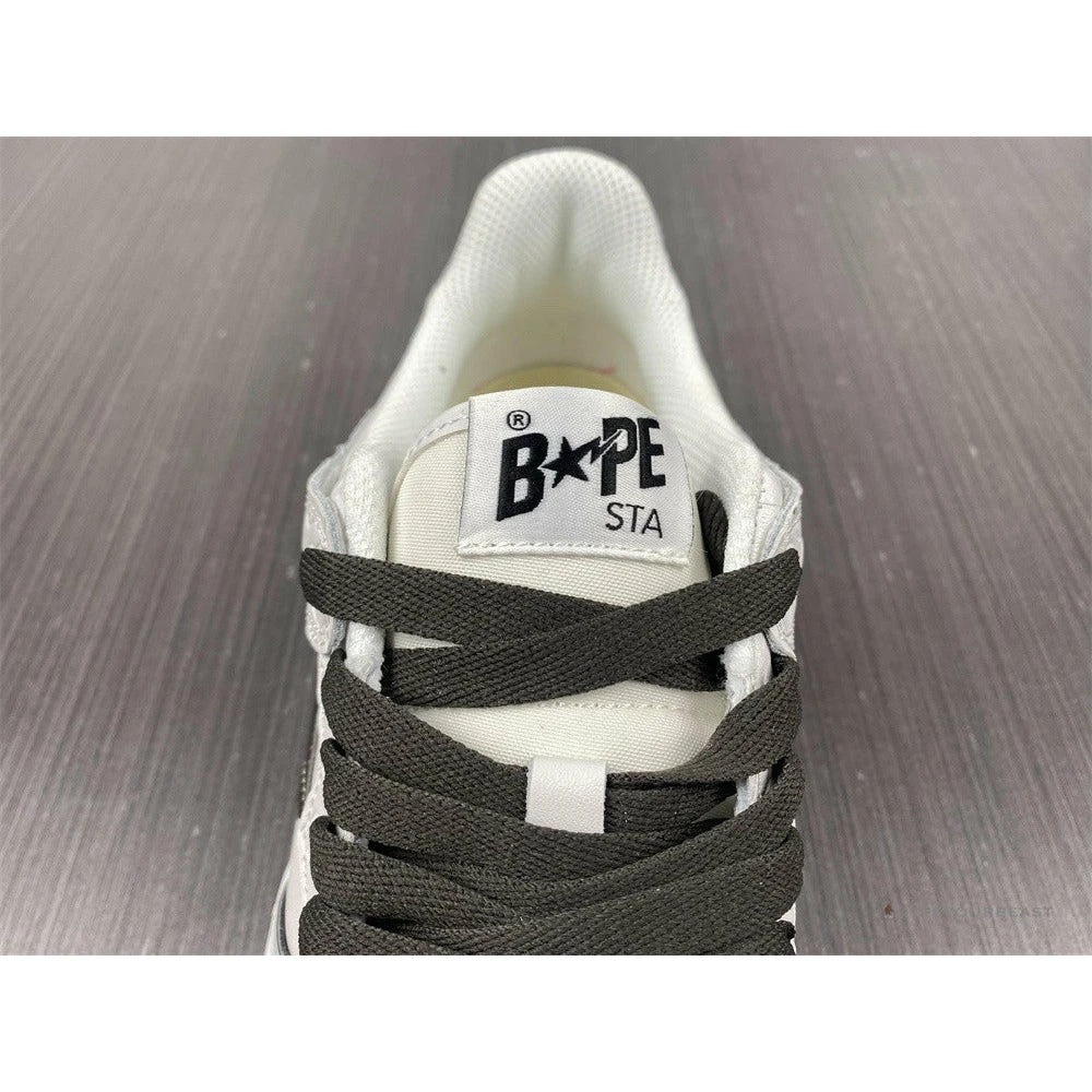 Bape Sta Low Top Sneakers ‘White Metallic Silver’