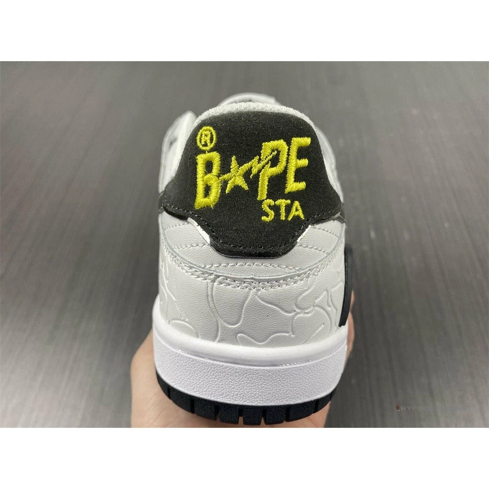 Bape Sta Low Top Sneakers ‘White Metallic Silver’