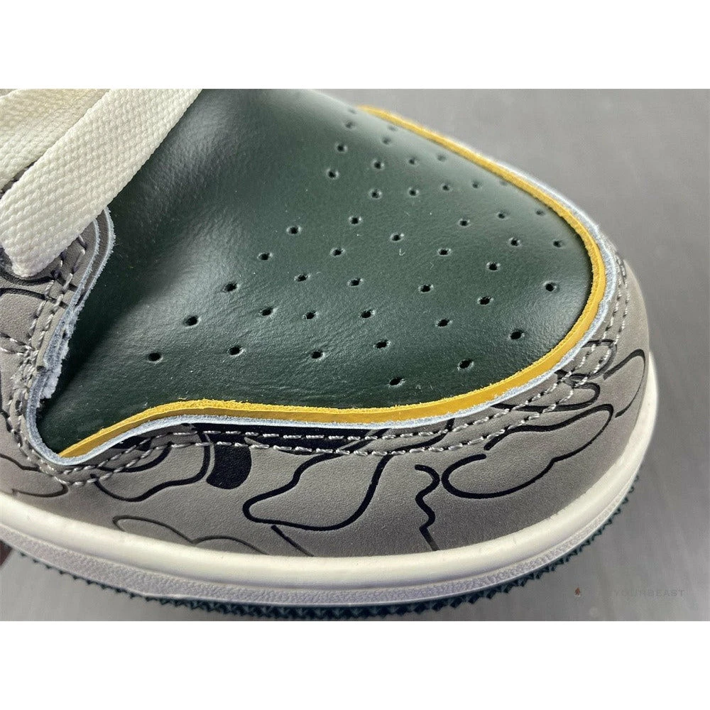 Bape Sta Low Top Sneakers ‘Grey Mustard Yellow’