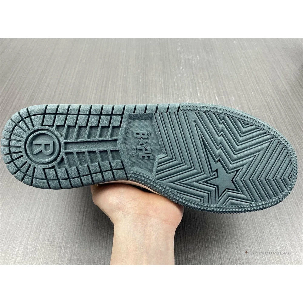 Bape Sta Low Top Sneakers ‘Grey Mustard Yellow’
