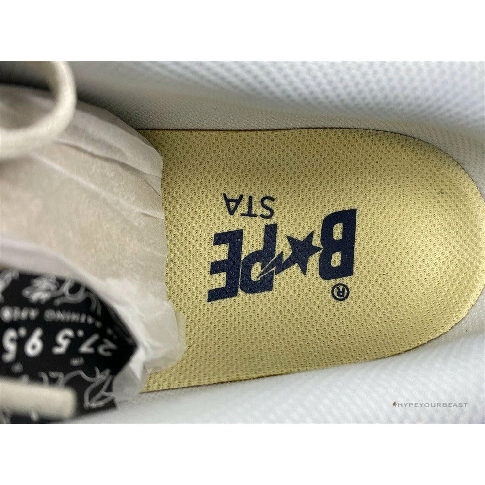 Bape Sta Low Top Sneakers ‘Grey Mustard Yellow’