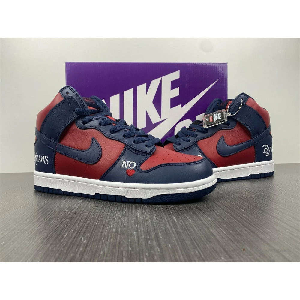 nike sb dunk high S*p*e ‘by any means red navy’