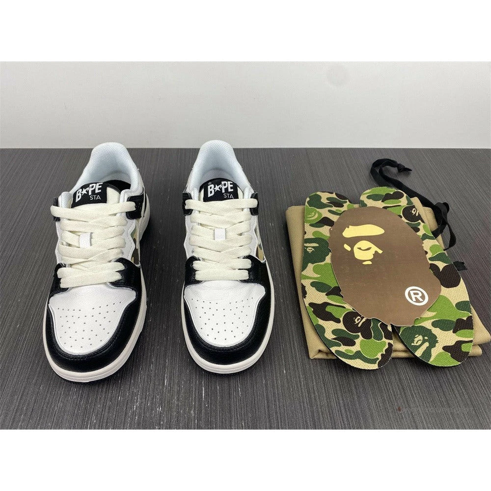 Bape Sta Low Top Sneakers ‘Navy Camo’