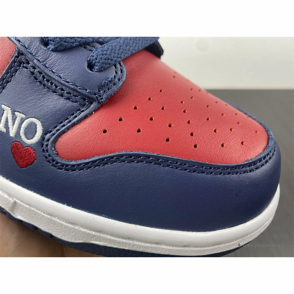 nike sb dunk high S*p*e ‘by any means red navy’
