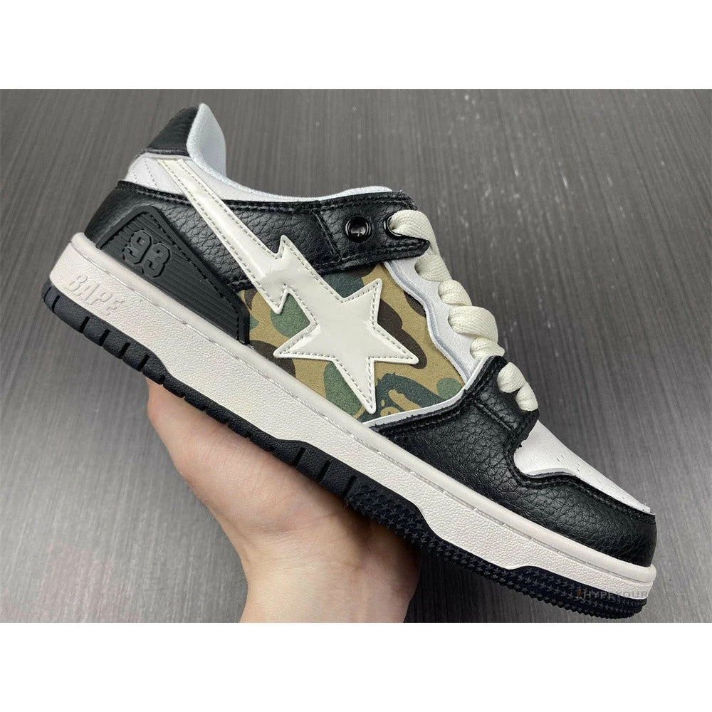 Bape Sta Low Top Sneakers ‘Navy Camo’