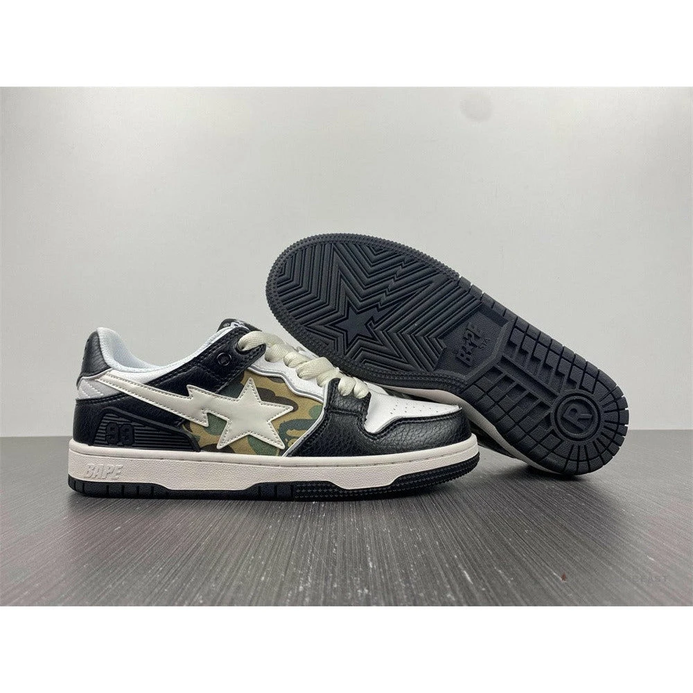 Bape Sta Low Top Sneakers ‘Navy Camo’