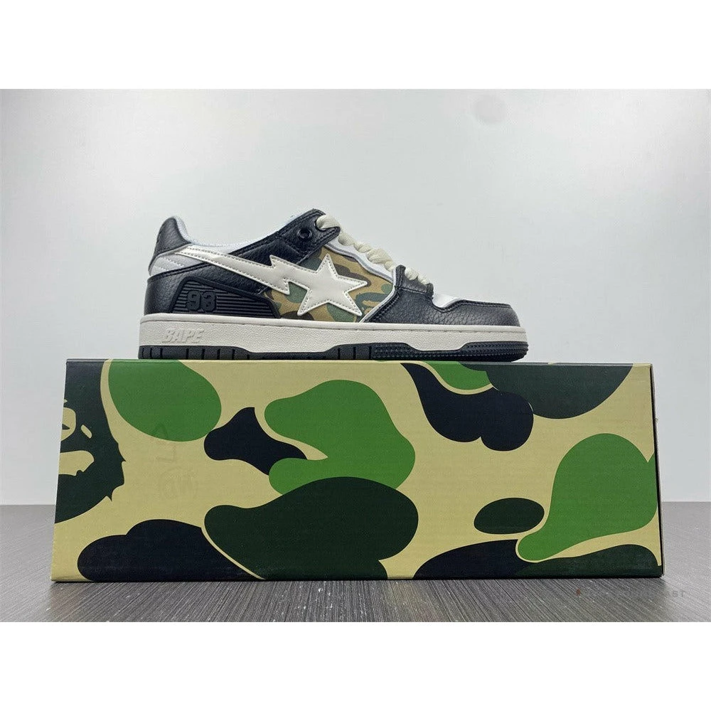 Bape Sta Low Top Sneakers ‘Navy Camo’