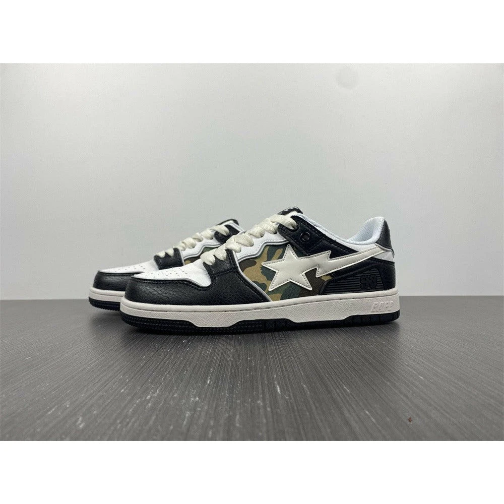 Bape Sta Low Top Sneakers ‘Navy Camo’