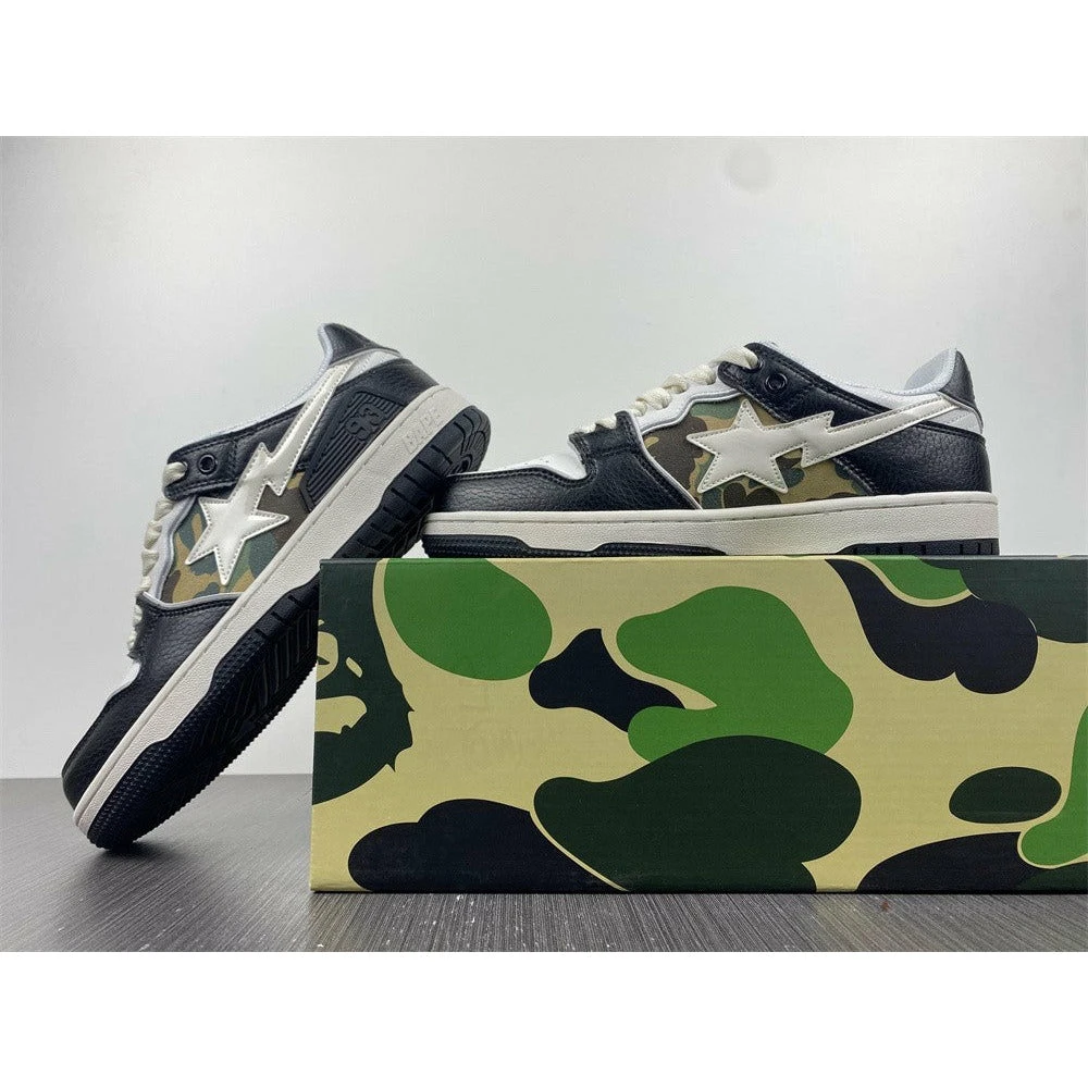 Bape Sta Low Top Sneakers ‘Navy Camo’