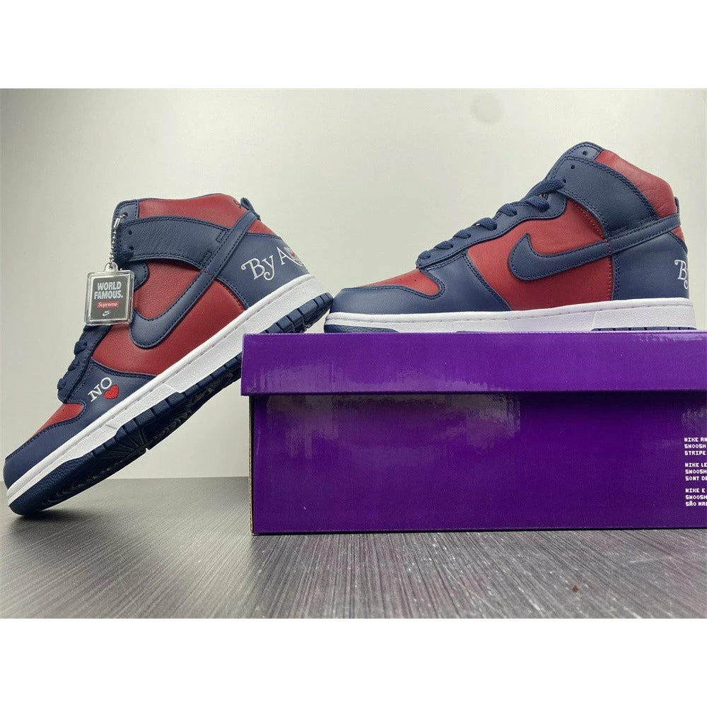 nike sb dunk high S*p*e ‘by any means red navy’