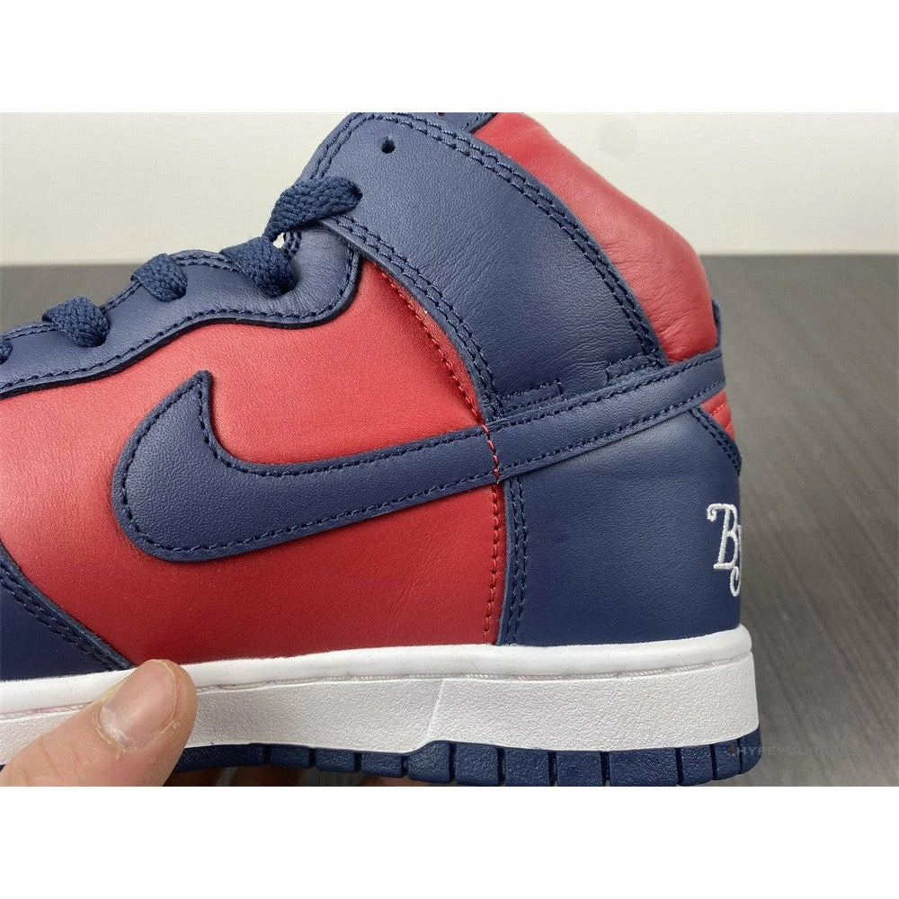 nike sb dunk high S*p*e ‘by any means red navy’