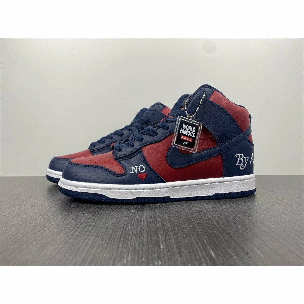 nike sb dunk high S*p*e ‘by any means red navy’