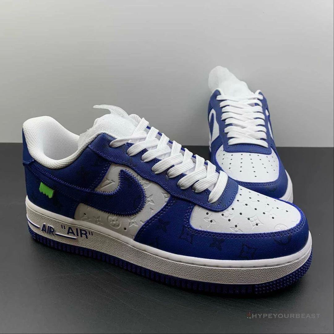 Nike Air Force 1 Low ‘LV Monogram Off-White Blue White’