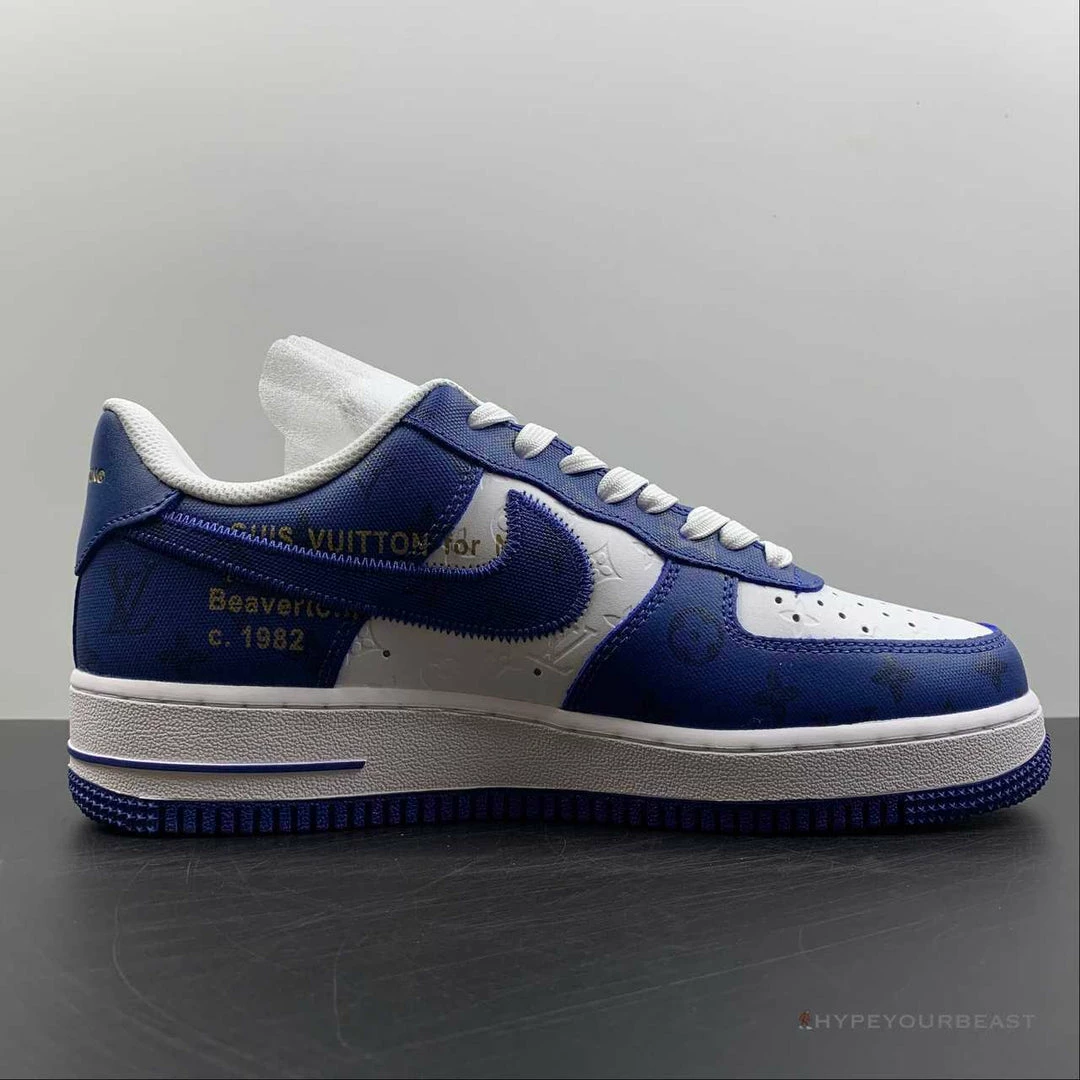 Nike Air Force 1 Low ‘LV Monogram Off-White Blue White’