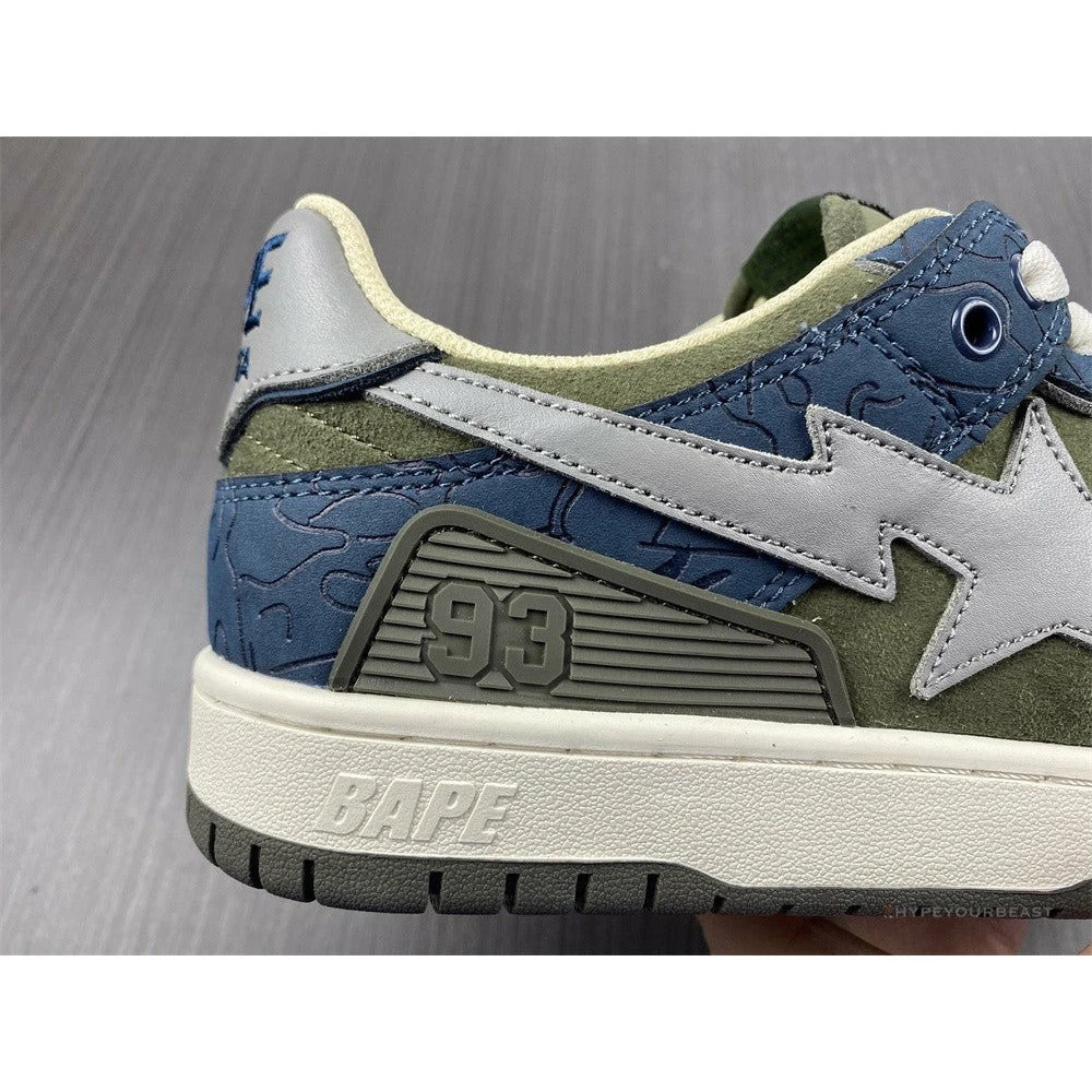 Bape Sta Low Top Sneakers ‘Blue Green’