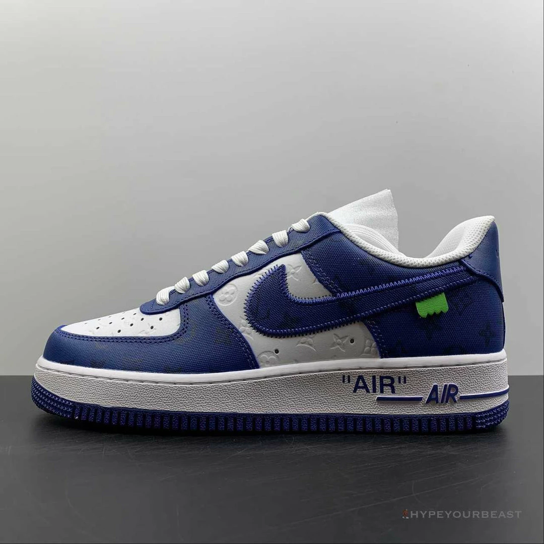 Nike Air Force 1 Low ‘LV Monogram Off-White Blue White’