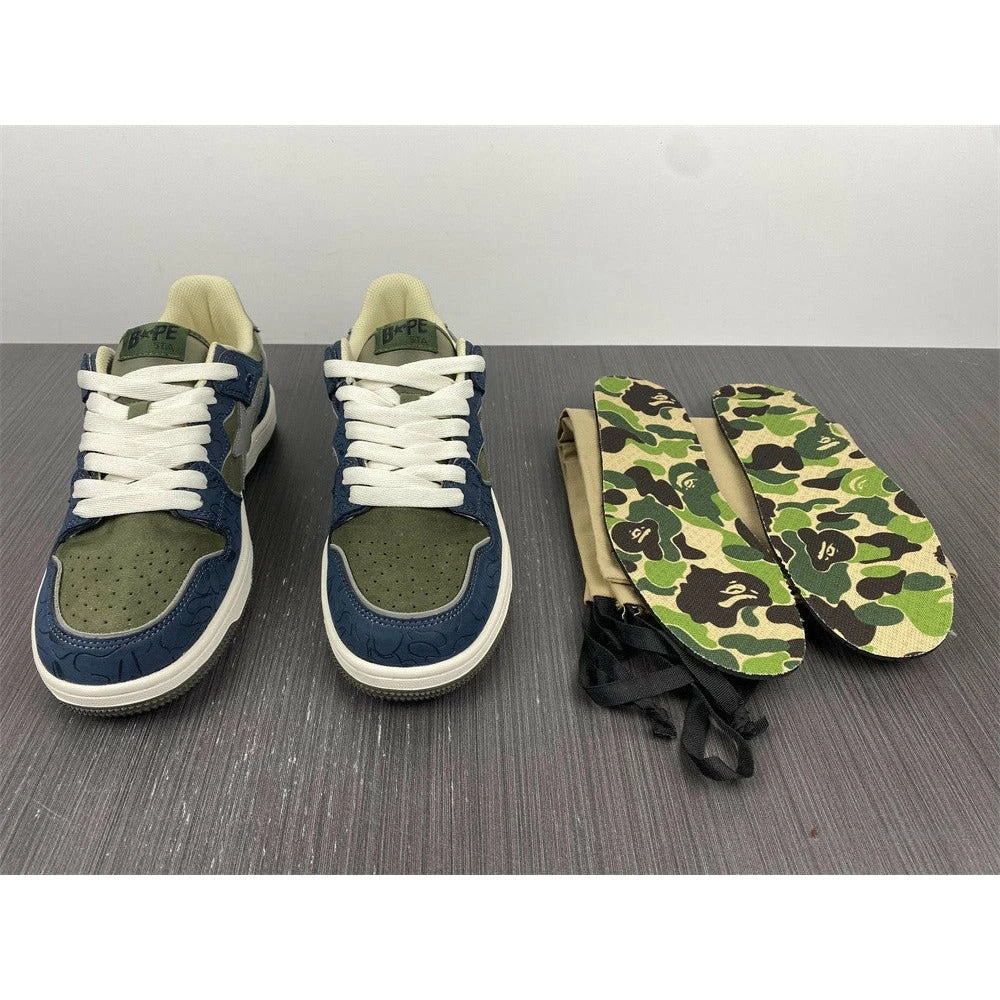 Bape Sta Low Top Sneakers ‘Blue Green’