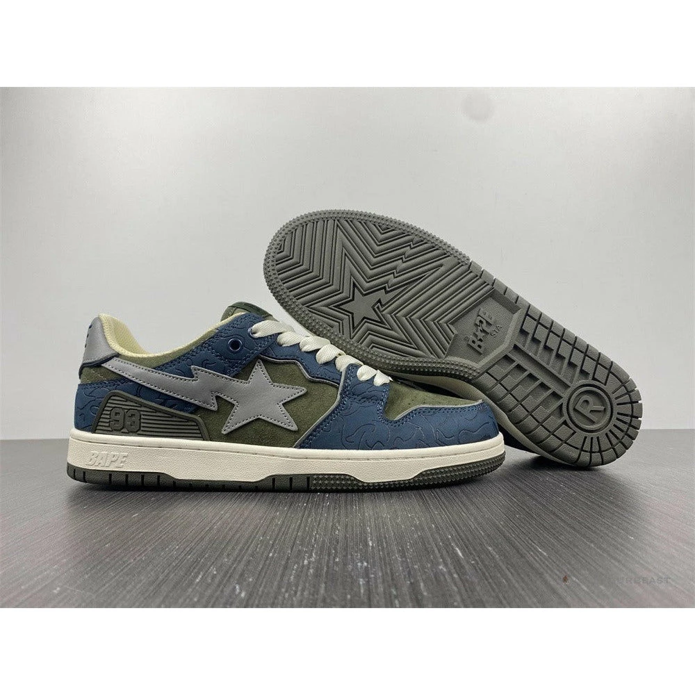 Bape Sta Low Top Sneakers ‘Blue Green’