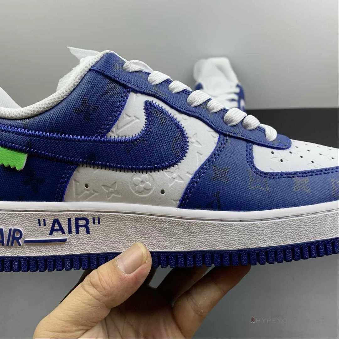 Nike Air Force 1 Low ‘LV Monogram Off-White Blue White’