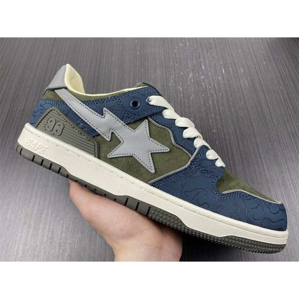 Bape Sta Low Top Sneakers ‘Blue Green’