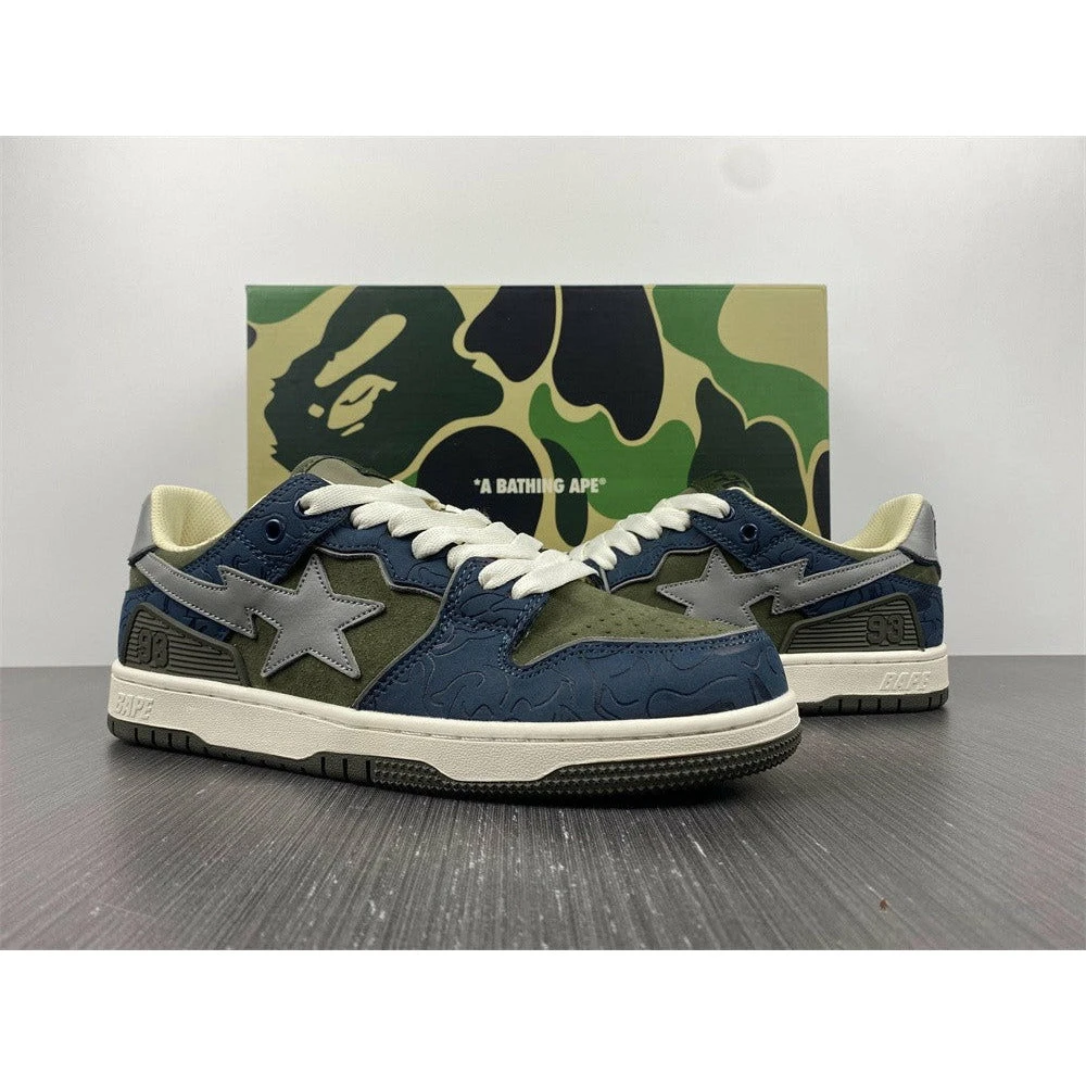 Bape Sta Low Top Sneakers ‘Blue Green’