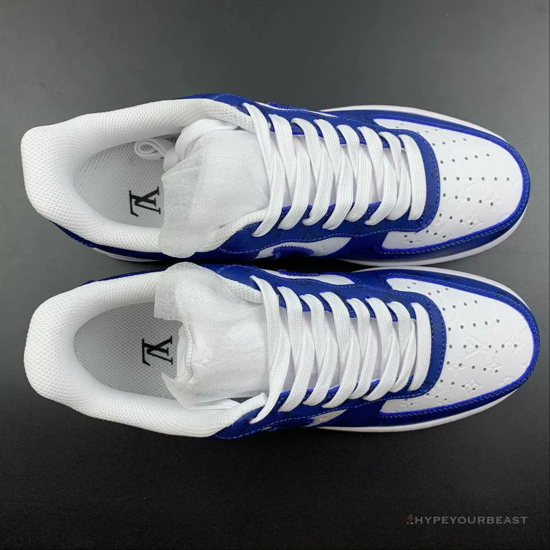 Nike Air Force 1 Low ‘LV Monogram Off-White Blue White’