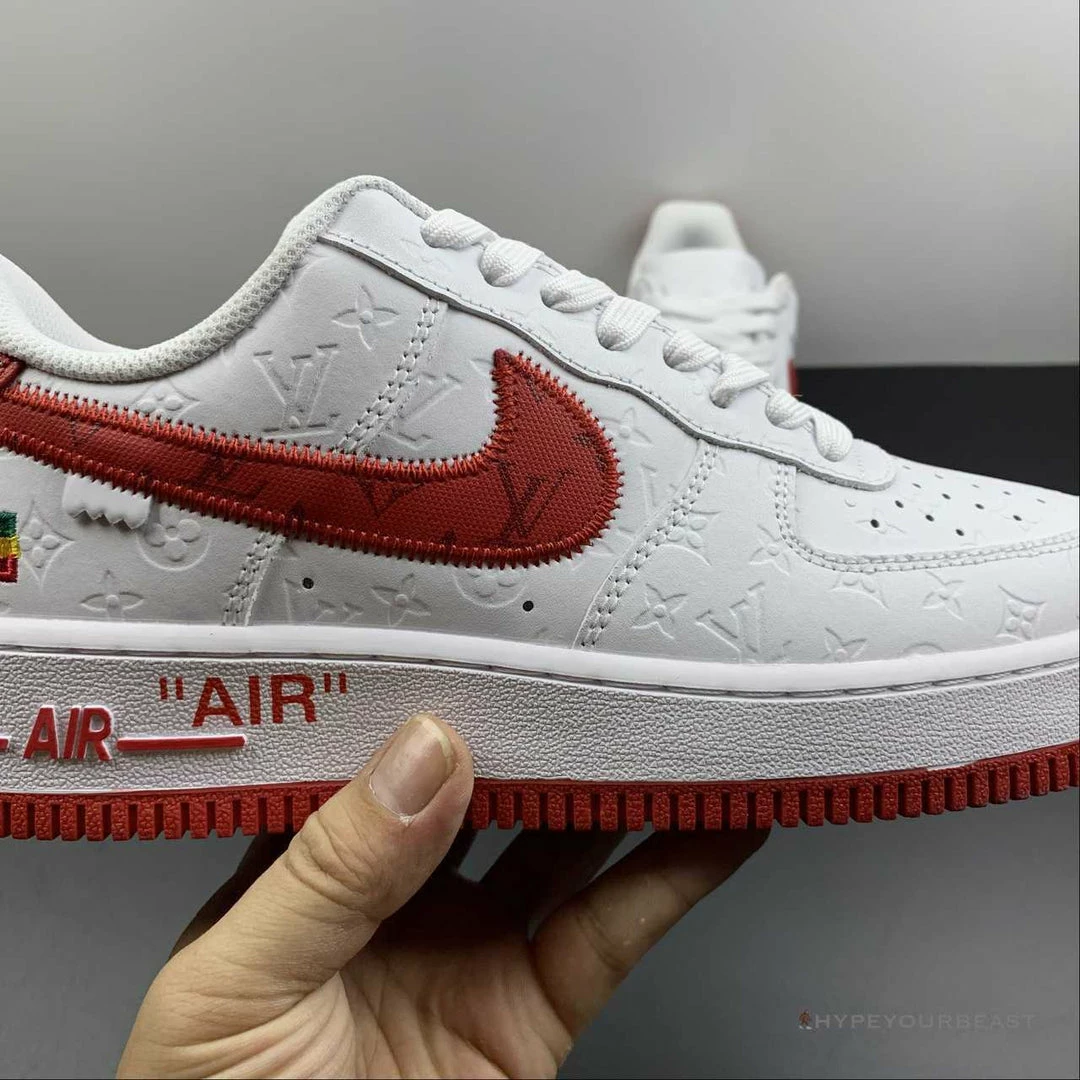 Nike Air Force 1 Low ‘LV Monogram White Red Off-White’