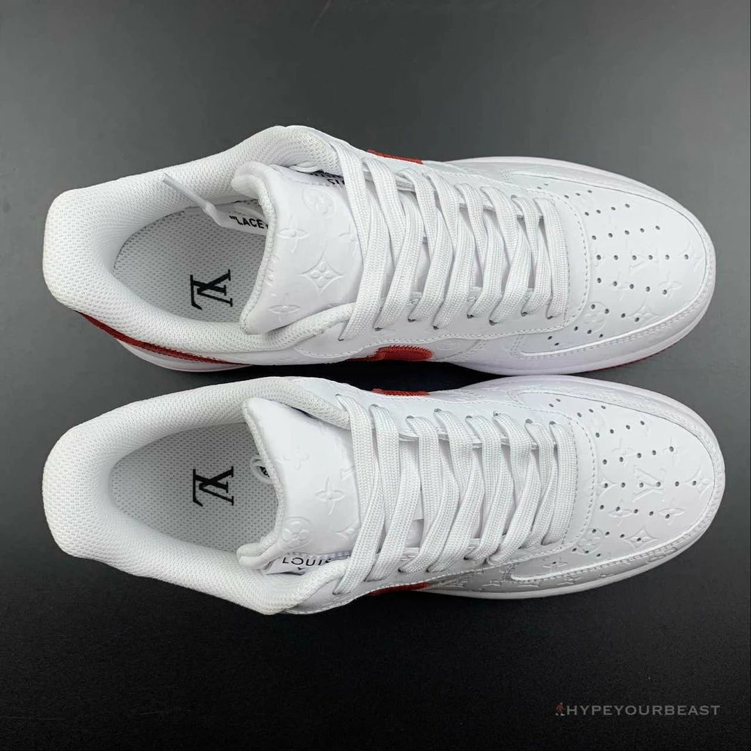 Nike Air Force 1 Low ‘LV Monogram White Red Off-White’