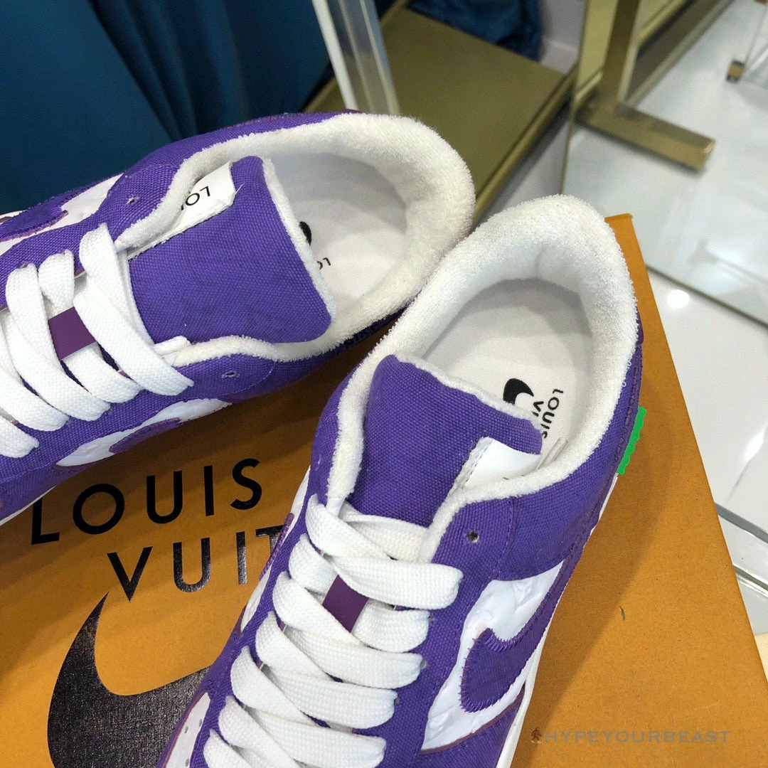 Off White X Nike Air Force 1 Low Purple