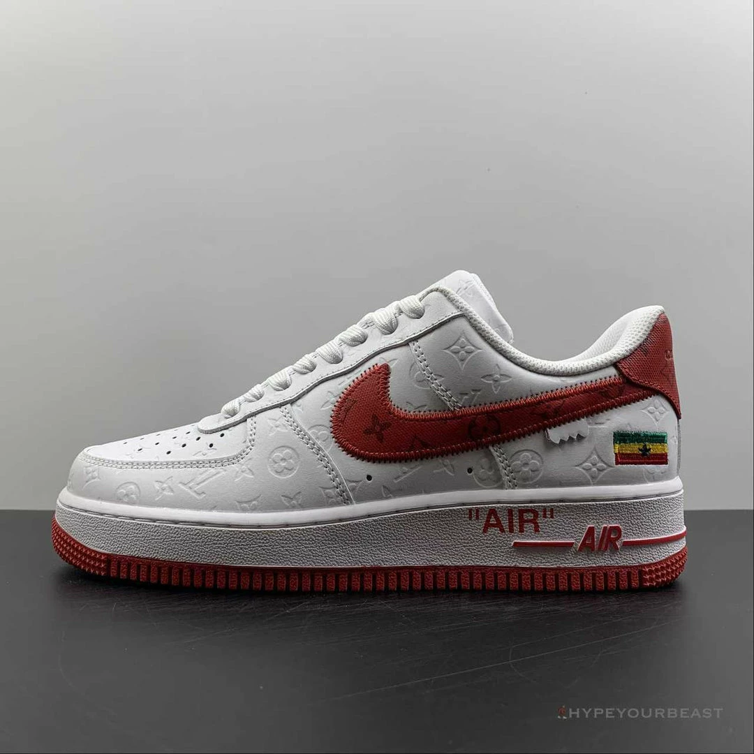 Nike Air Force 1 Low ‘LV Monogram White Red Off-White’